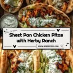 Easy Sheet Pan Chicken Pitas with Herby Ranch for Family Dinner