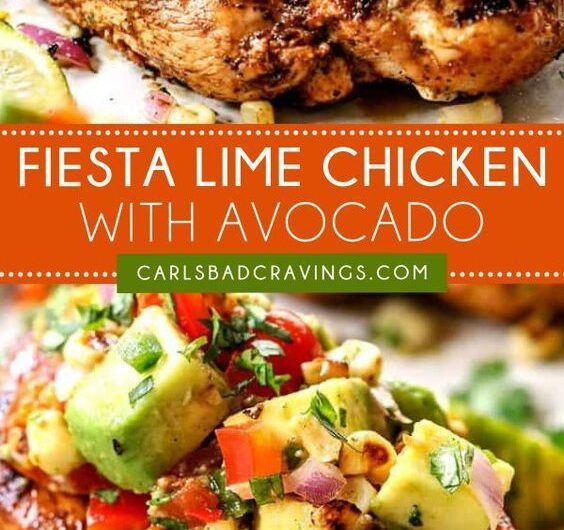 Fiesta Lime Chicken Recipe with Avocado