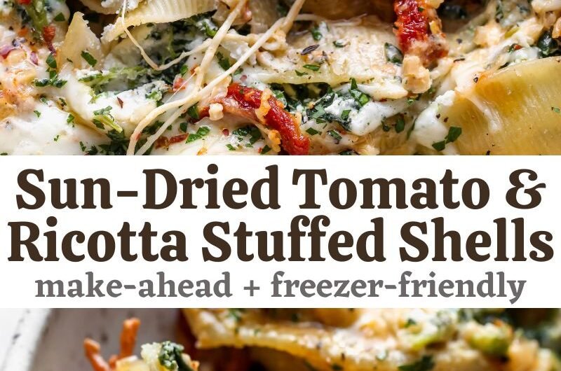 Creamy Sun-Dried Tomato and Ricotta Stuffed Shells