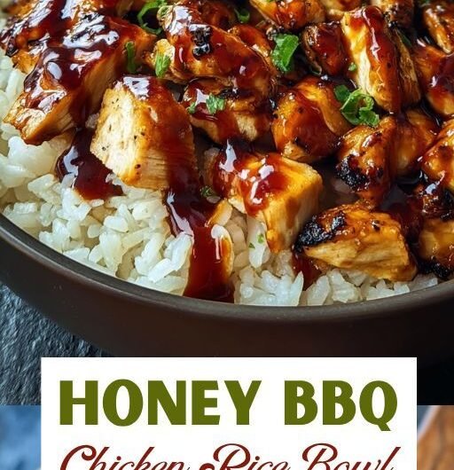 Honey BBQ Chicken Rice Bowl – Sweet & Savory Meal in a Bowl