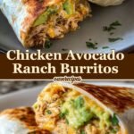 Chicken Avocado Ranch Burritos