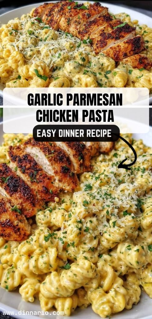 Creamy Garlic Parmesan Chicken Pasta