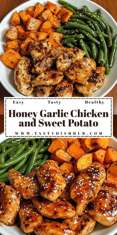 Irresistible Honey Garlic Chicken & Sweet Potato – A Quick, Healthy Dinner Recipe!