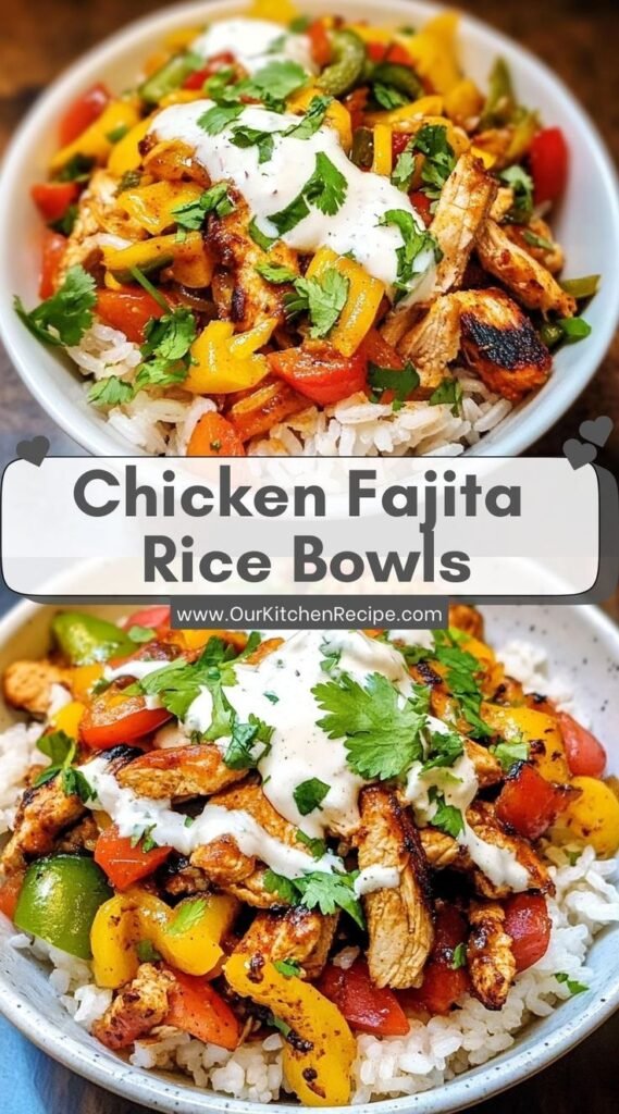 Chicken Fajita Rice Bowls