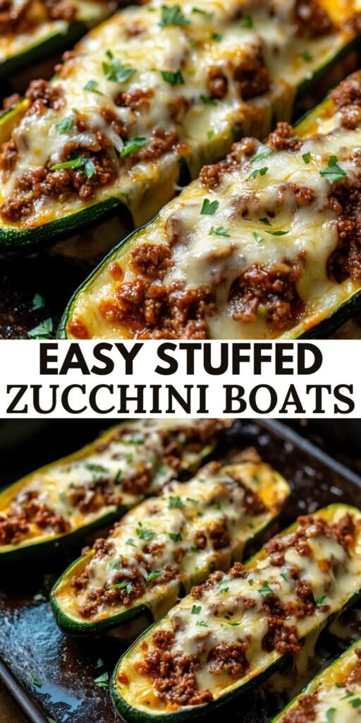 Easy Ground Beef Zucchini Boats (35-Minutes)