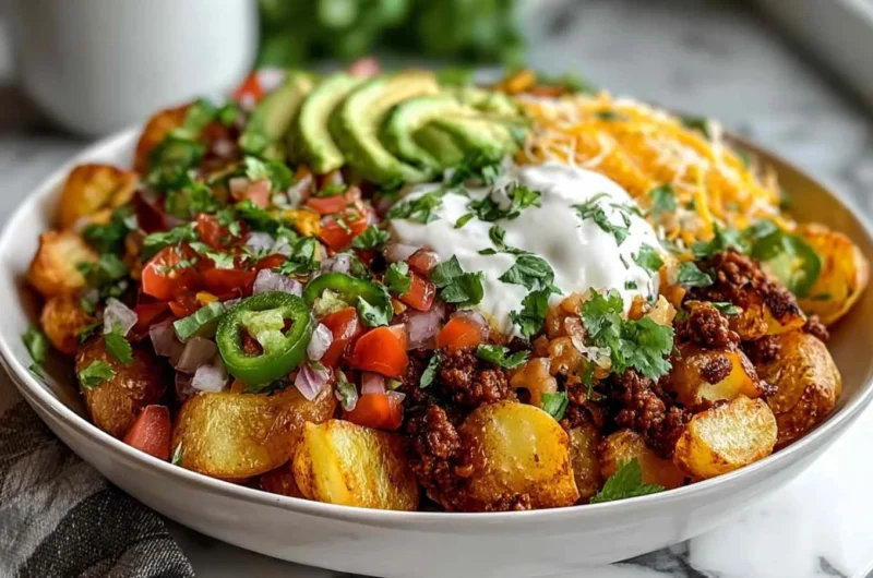 Loaded Potato Taco Bowl Recipe