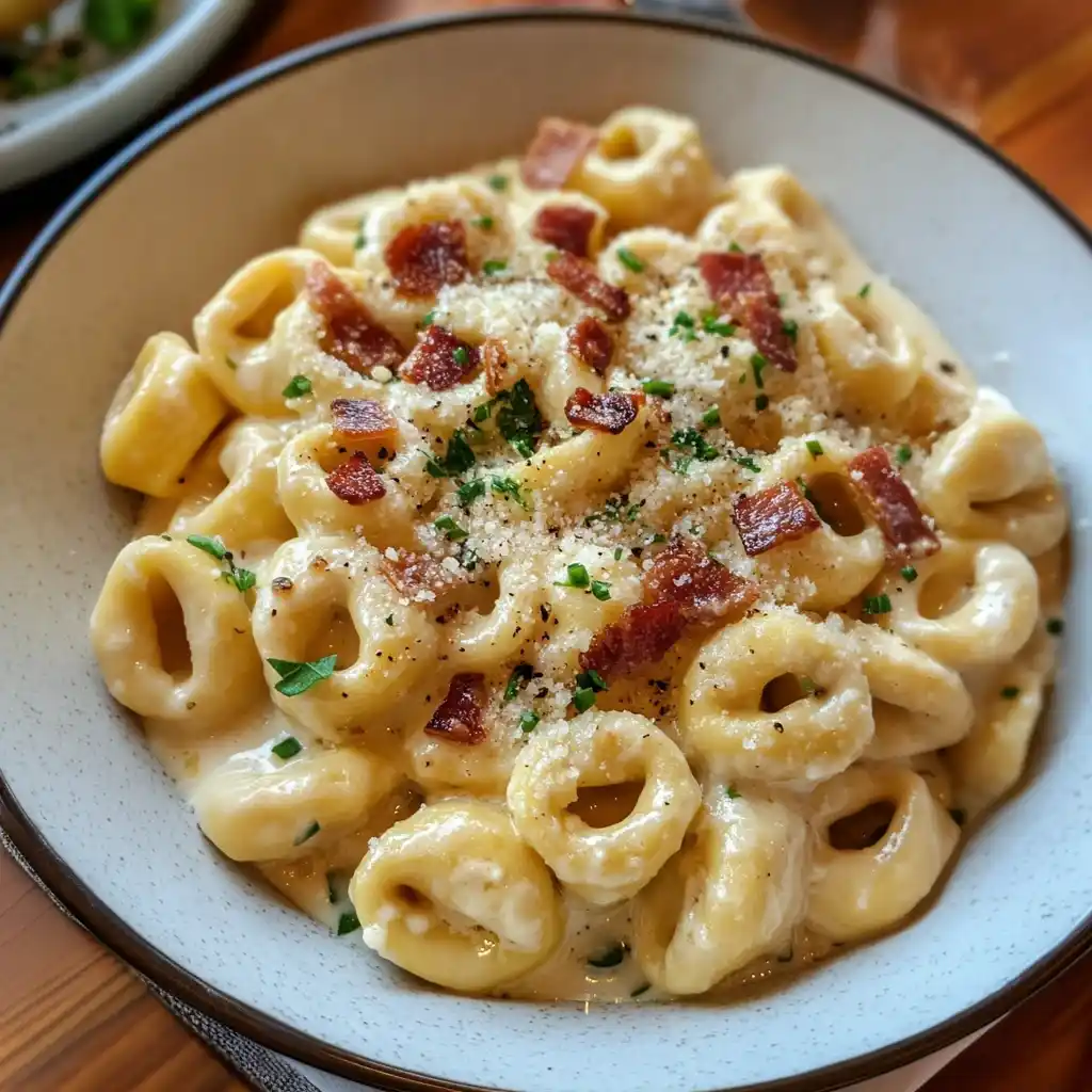 30-Minute Creamy Tortellini Carbonara Recipe