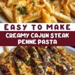 Creamy Cajun Steak Penne Pasta