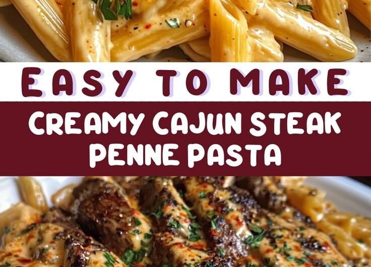 Creamy Cajun Steak Penne Pasta