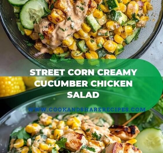 Street Corn Creamy Cucumber Chicken Salad