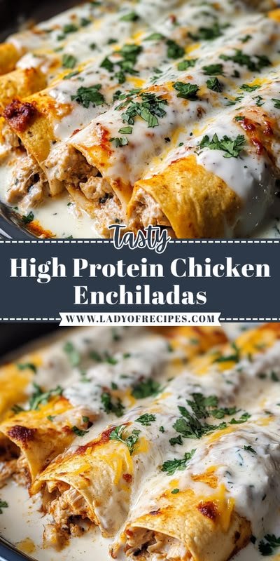Irresistible High Protein Chicken Enchiladas – Easy Healthy Dinner Recipe