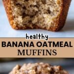 Healthy Banana Oatmeal Muffins