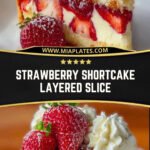 Strawberry Shortcake Layered Slice