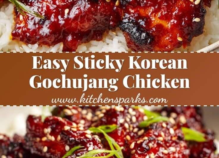 Easy One-Pan Sticky Korean Gochujang Chicken