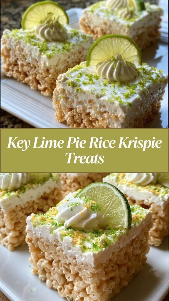 Key Lime Pie Rice Krispie Treats