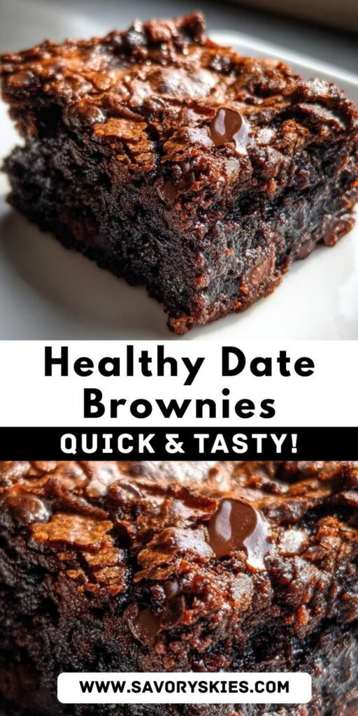 Irresistible & Healthy Date Brownies Recipe