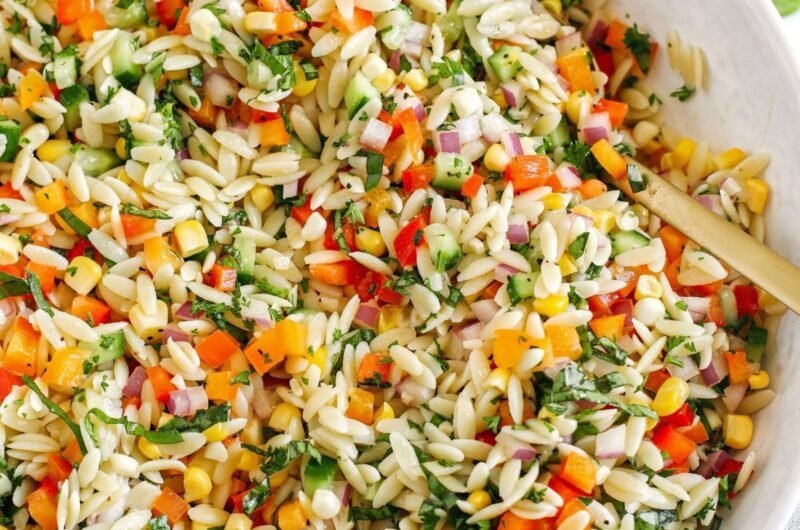 Rainbow Orzo Salad