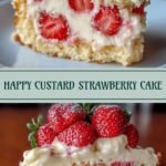 Creamy Strawberry Custard Cake