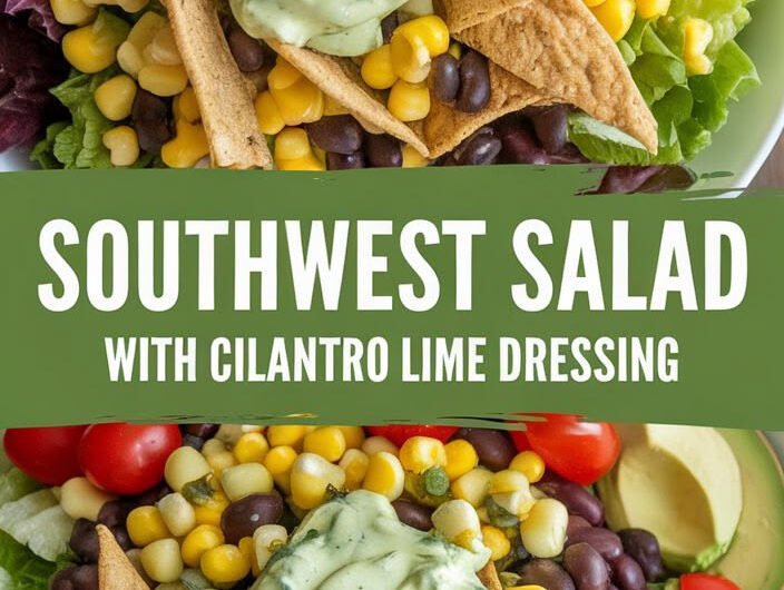 Southwest Salad with Cilantro Lime Dressing