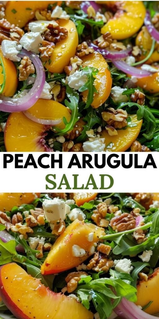 Peach Arugula Salad