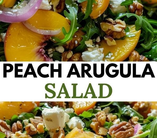 Peach Arugula Salad