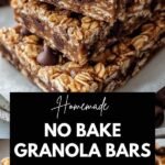 Homemade No Bake Granola Bars