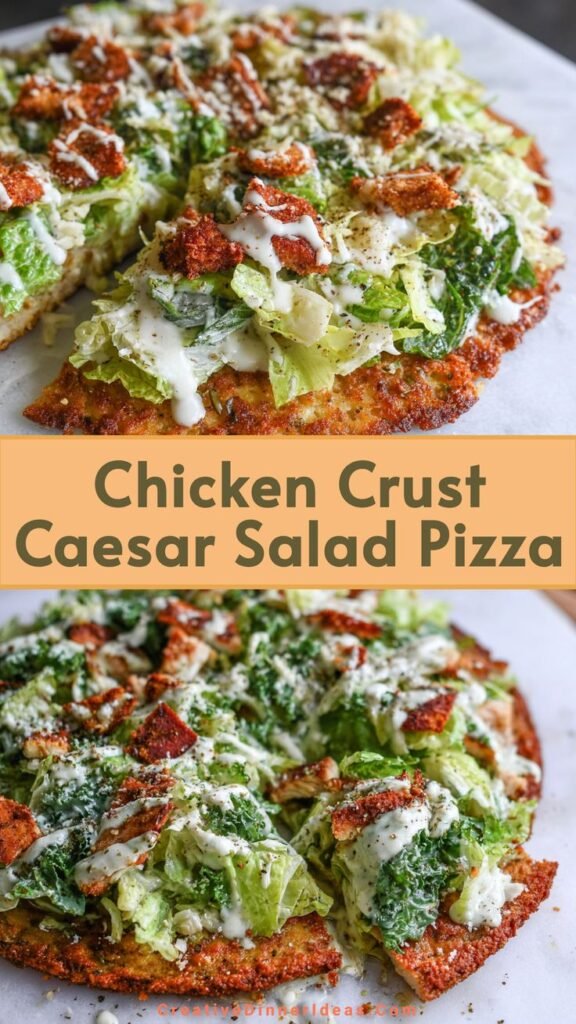 Chicken Caesar Salad Pizza