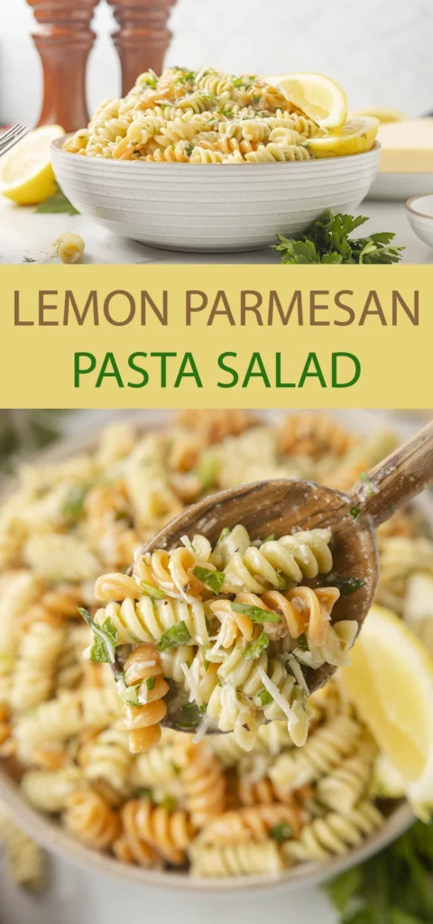 Creamy Lemon Parmesan Pasta Salad