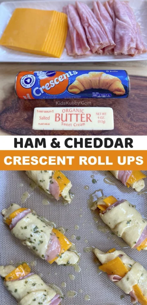 Ham & Cheese Crescent Roll-Ups