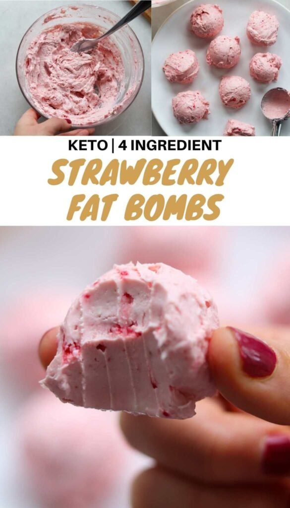 Strawberry Cheesecake Fat Bombs