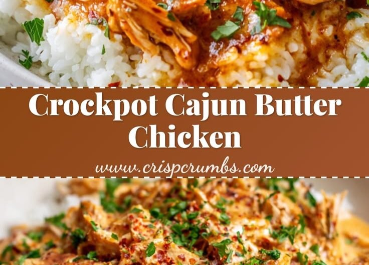 Creamy Crockpot Cajun Butter Chicken