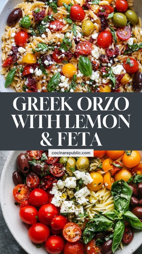 Greek Orzo with Lemon and Feta