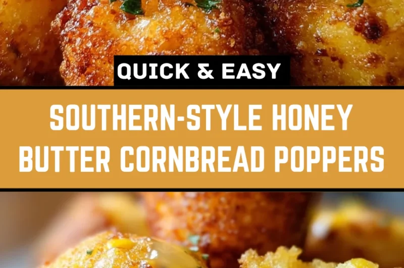 Southern-Style Honey Butter Cornbread Poppers