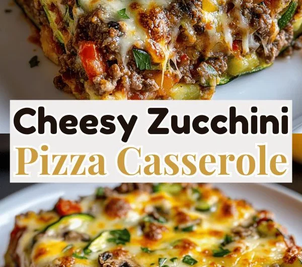 Cheesy Zucchini Pizza Casserole