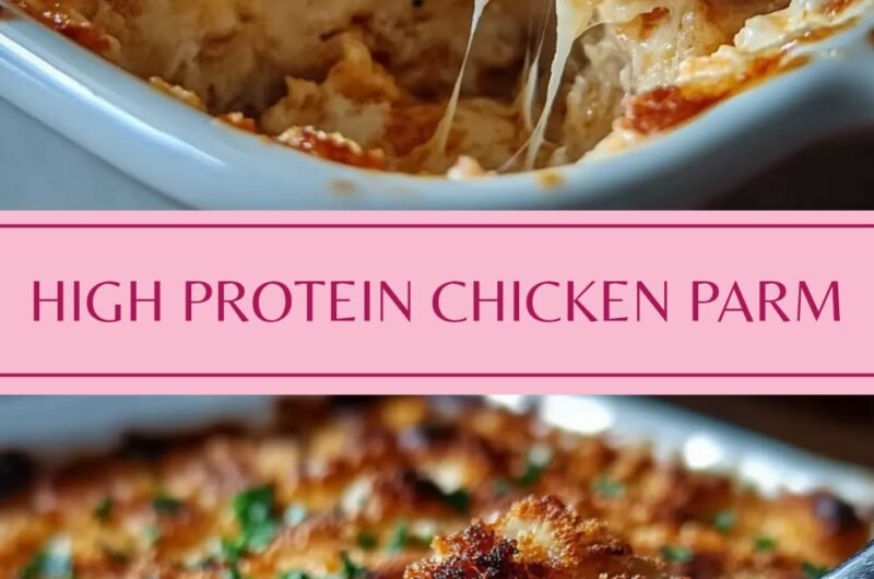High Protein Chicken Parmesan Casserole