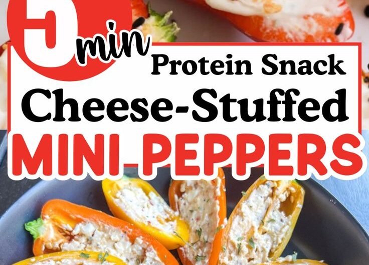 Easy Cheese and Everything Bagel-Stuffed Mini Peppers Recipe