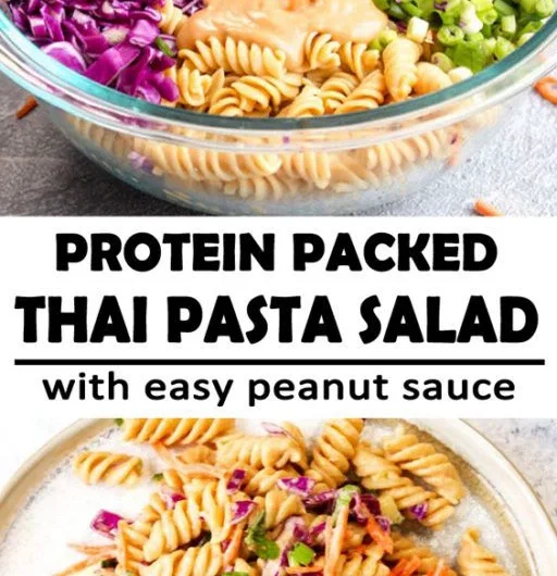 Protein Packed Thai Pasta Salad