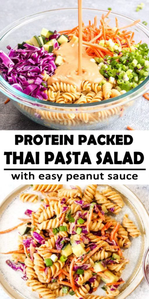 Protein Packed Thai Pasta Salad