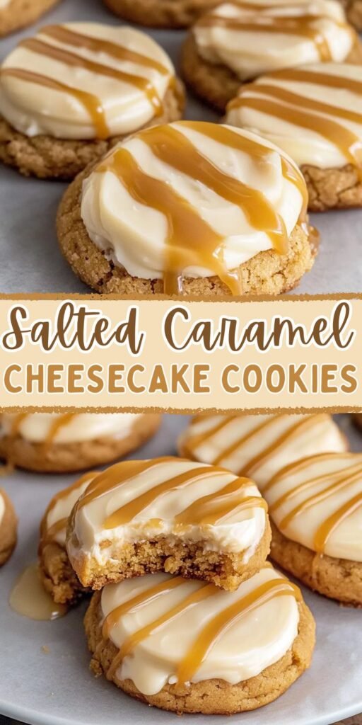 The Best Crumbl Salted Caramel Cheesecake Cookies
