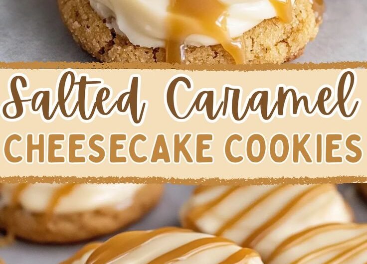 The Best Crumbl Salted Caramel Cheesecake Cookies