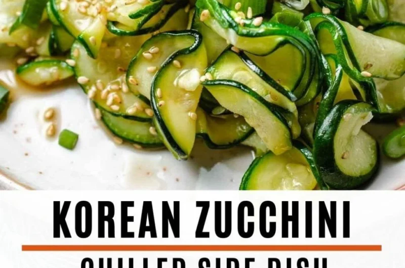 Korean zucchini side dish