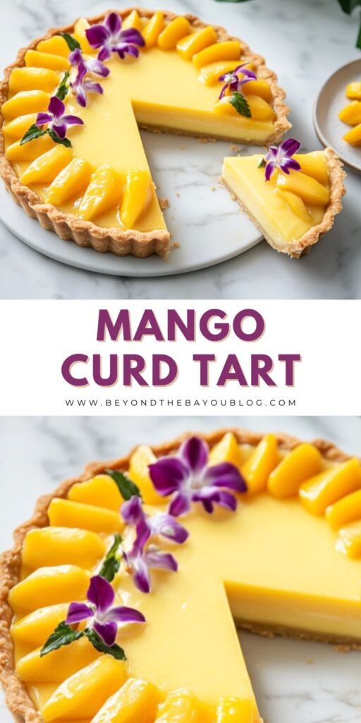 🍋 Mango Curd Tart Recipe