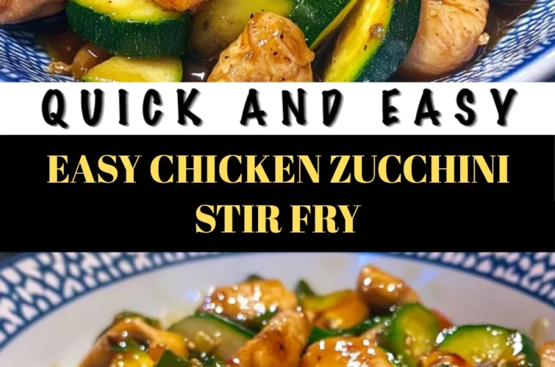 Easy Chicken Zucchini Stir Fry Recipe