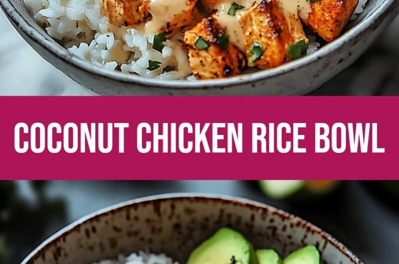 Easy Coconut Chicken Rice Bowl Recipe for Dinner