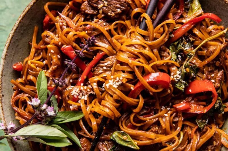 20 Minute Korean Beef Sesame Noodles
