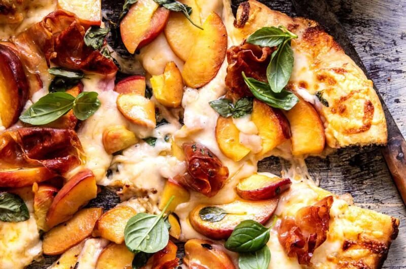 Prosciutto Peach Pizza