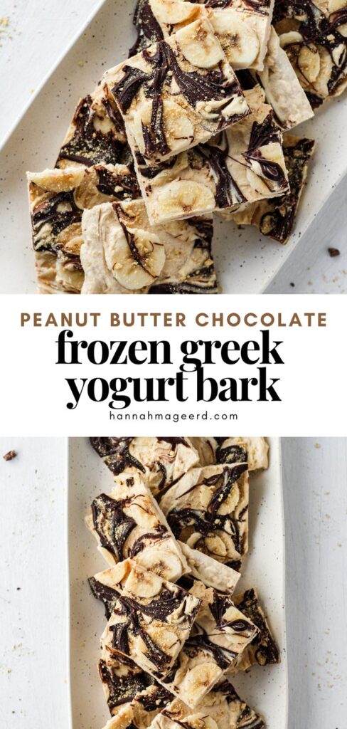 Peanut Butter Chocolate Greek Yogurt Bark – Hannah Magee RD