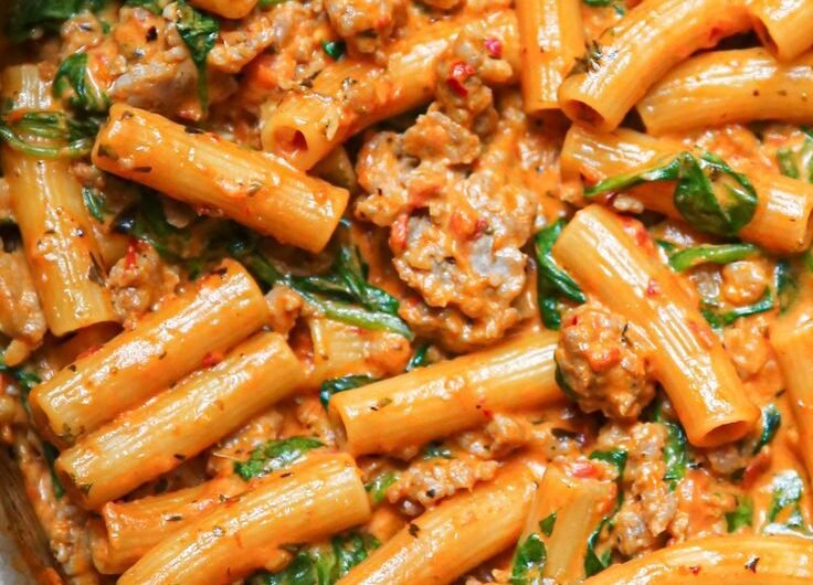 Creamy Sausage Rigatoni (One-Pot, 30-Minute Meal)