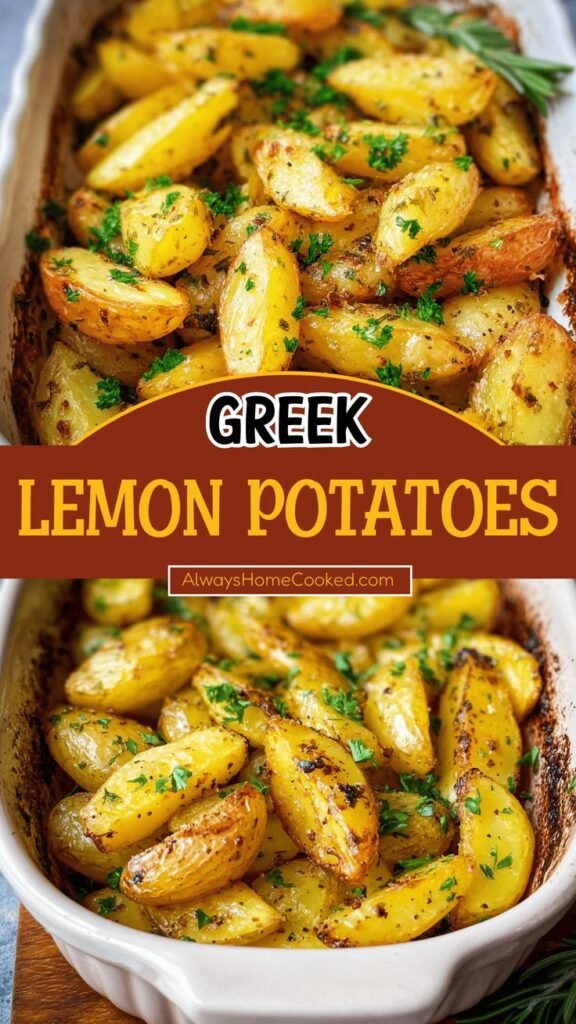 Easy Greek Lemon Potatoes Recipe