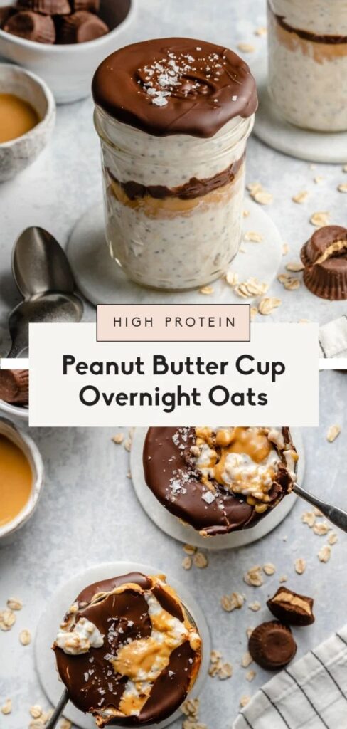 Peanut Butter Cup Overnight Oats